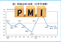 6月份，采购经理指数（PMI）为49.0%